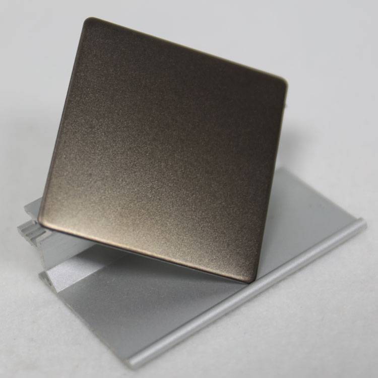 噴砂棕色不銹鋼裝飾板 升華別墅設計的優選金屬材料